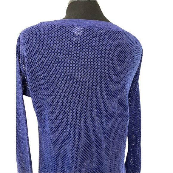 VS Moda International Open Knit Tunic Top Sz M - Picture 7 of 12